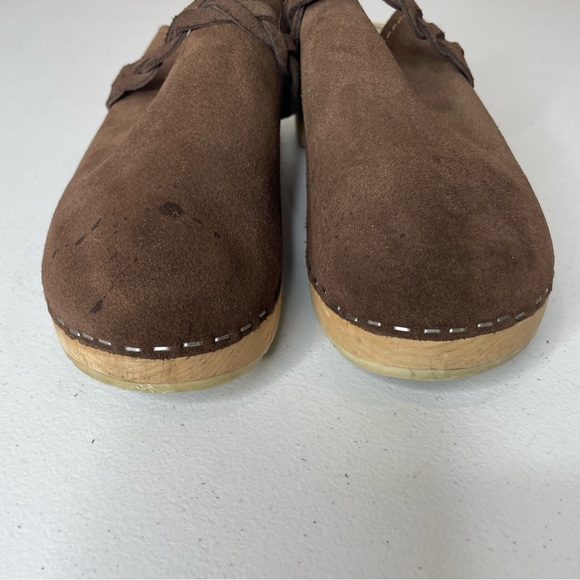 Torpatoffeln Swedish Clogs Brown Suede - Picture 2 of 11